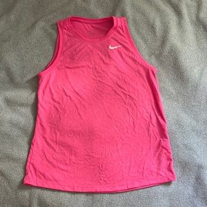 Nike Dri Fit Tank High Neck Pink Women’s Size Small